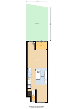 Floorplan - Osseweistraat 34B, 3023 DD Rotterdam